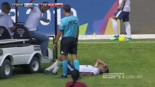 Injured Soccer Player's Foot Run Over By The Medical Cart Meant To Rescue Him